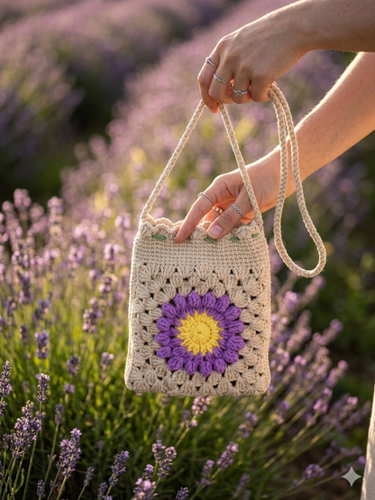 💜 Taro Purple Sunflower Bag